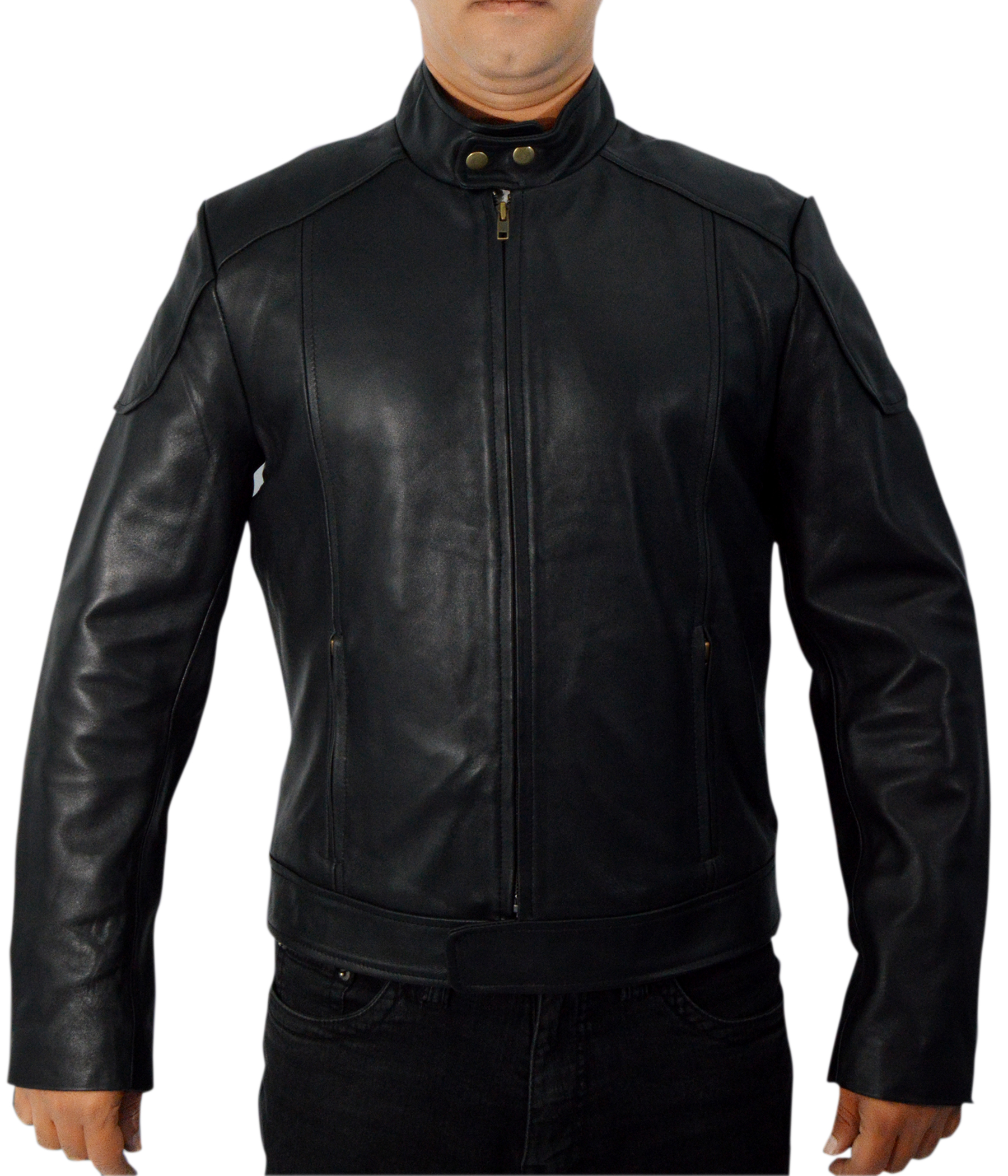 Bangkok-Plain jacket main product photo — sleek black outerwear