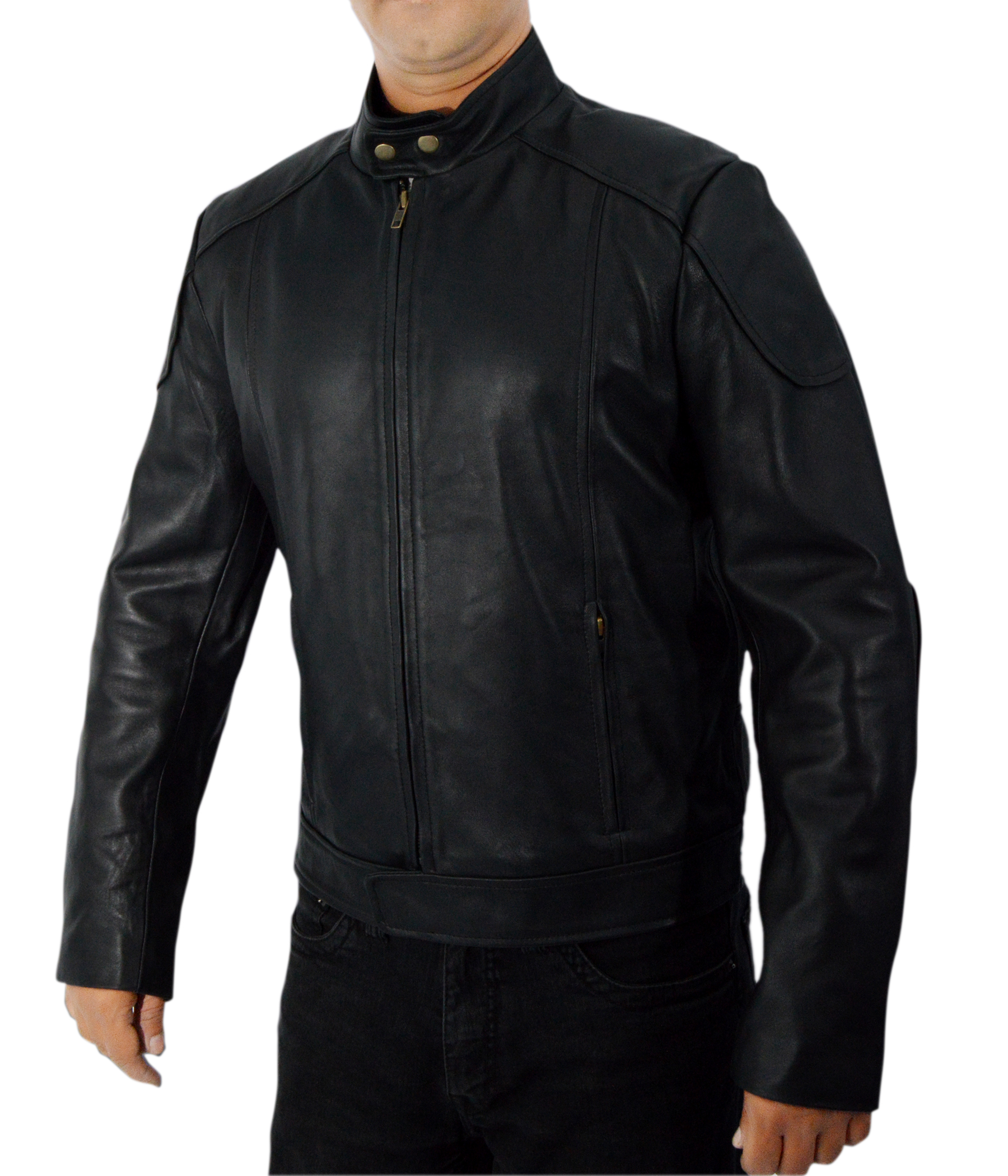 Bangkok-Plain jacket side view — showing fit and silhouette