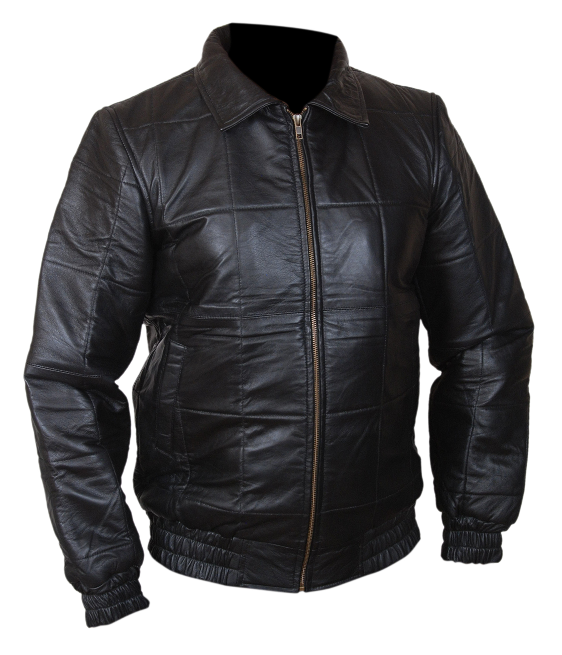 Black-Mass-Bomber — detail view of zipper and front closure