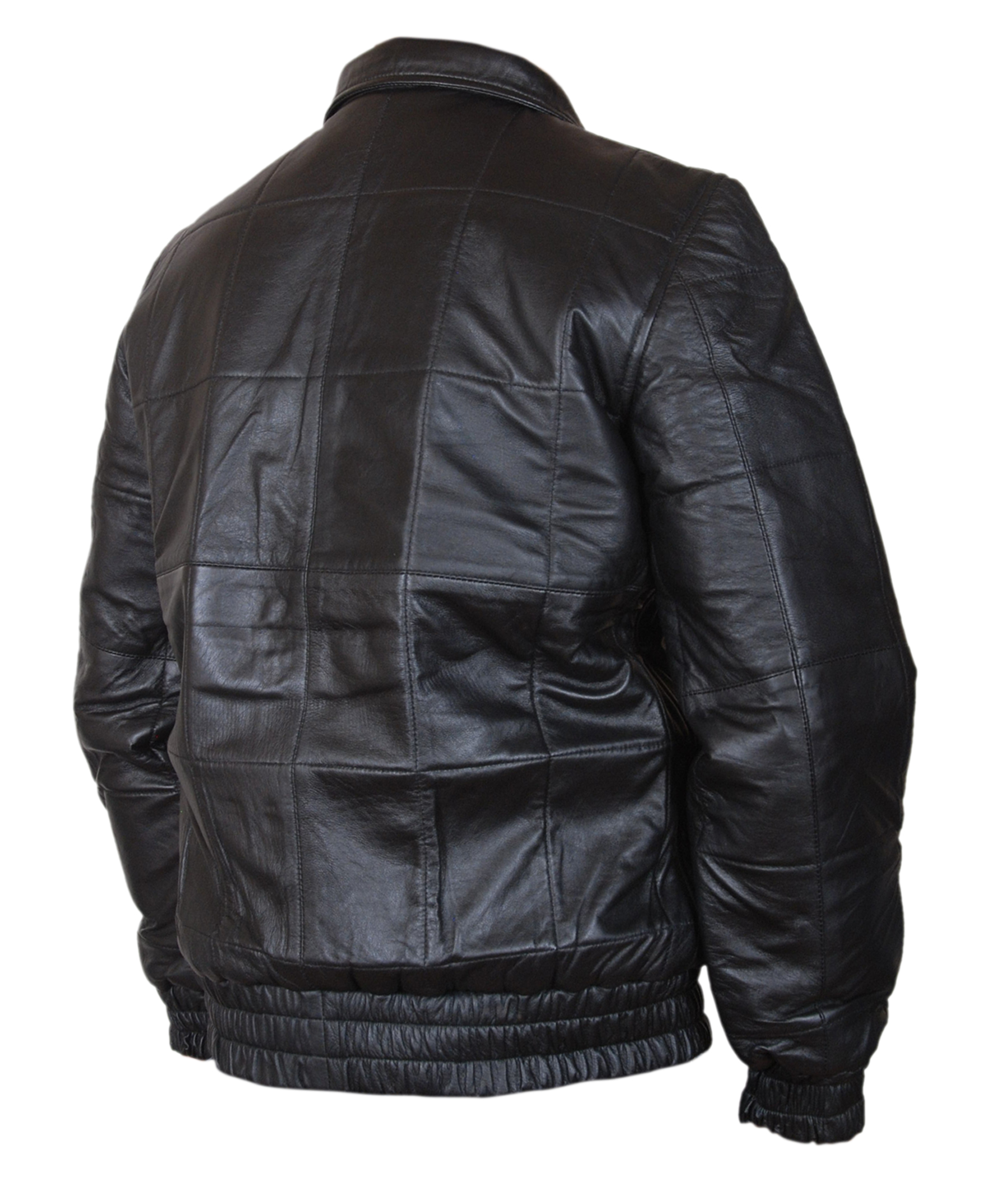 Black-Mass-Bomber — detail view of ribbed cuffs and hem