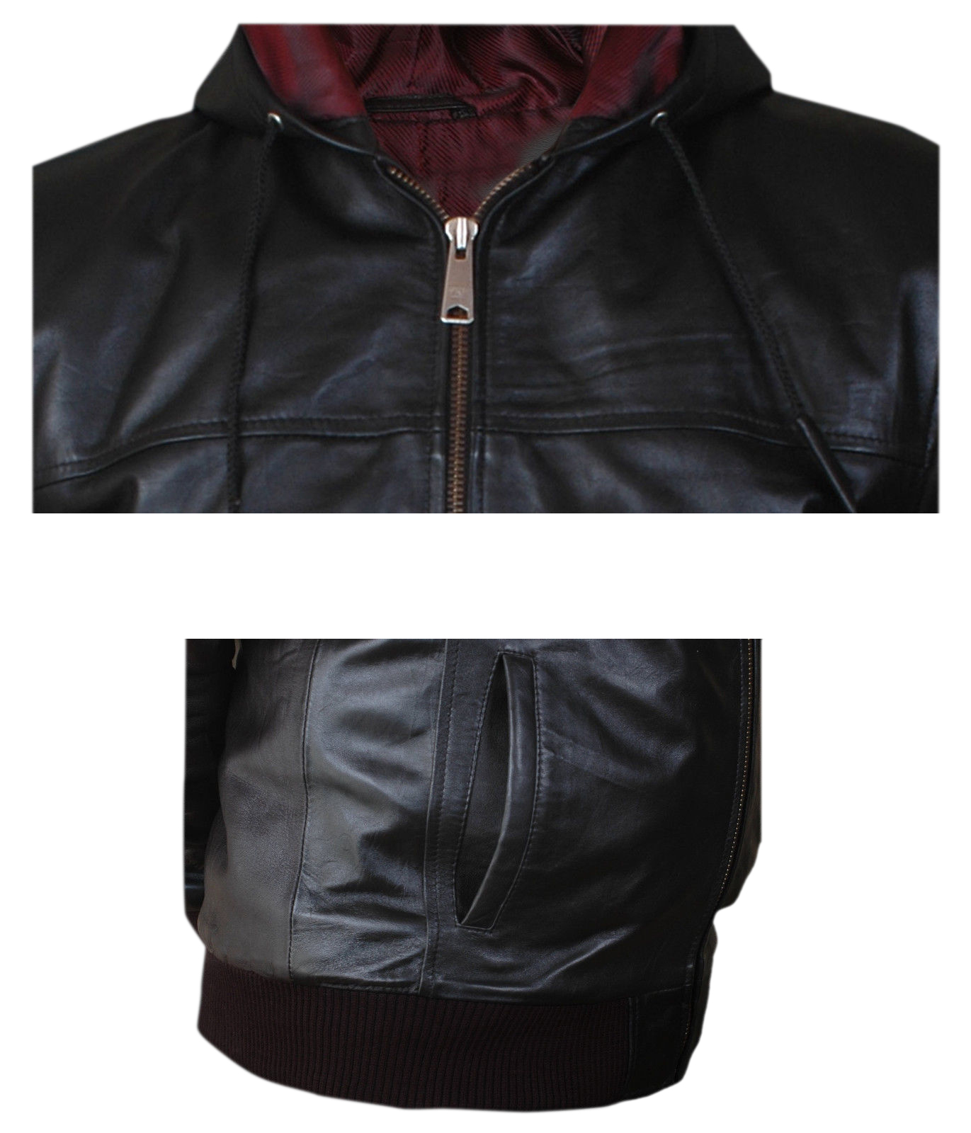 Bomber-Hoodie alternative angle showing full design