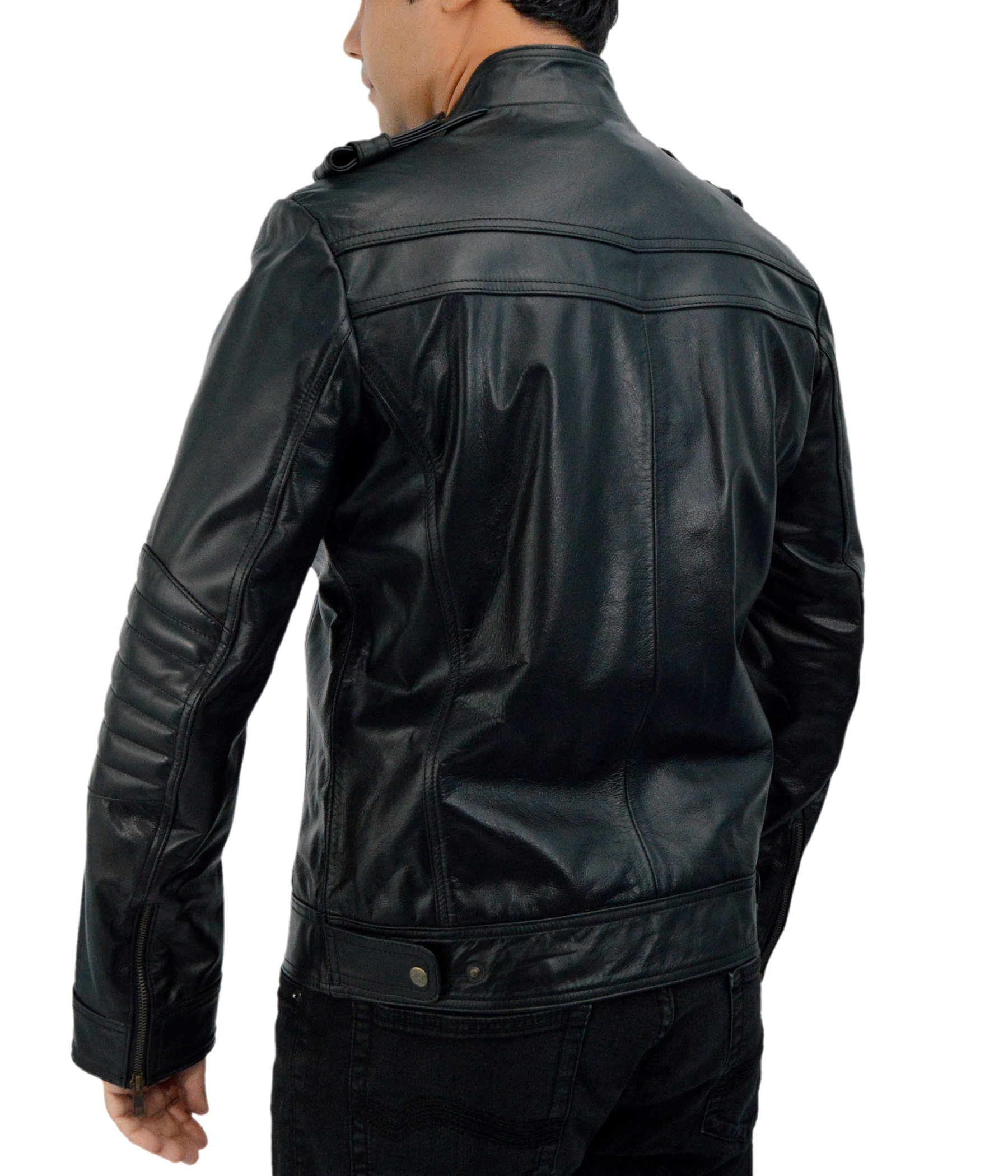 Breaking-Bad jacket worn by model showing fit