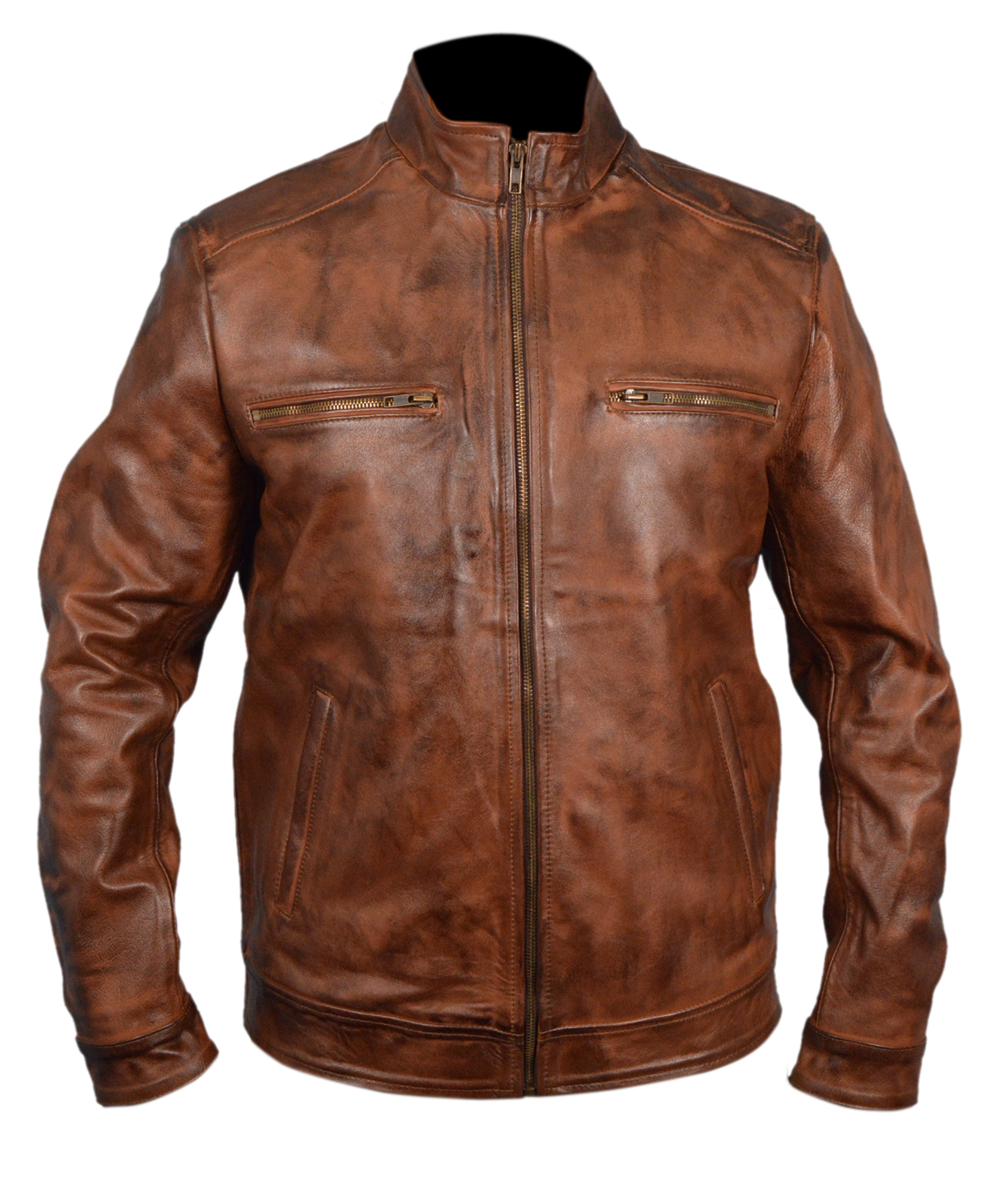 Brett-Dalton leather jacket — main product photo showing front view