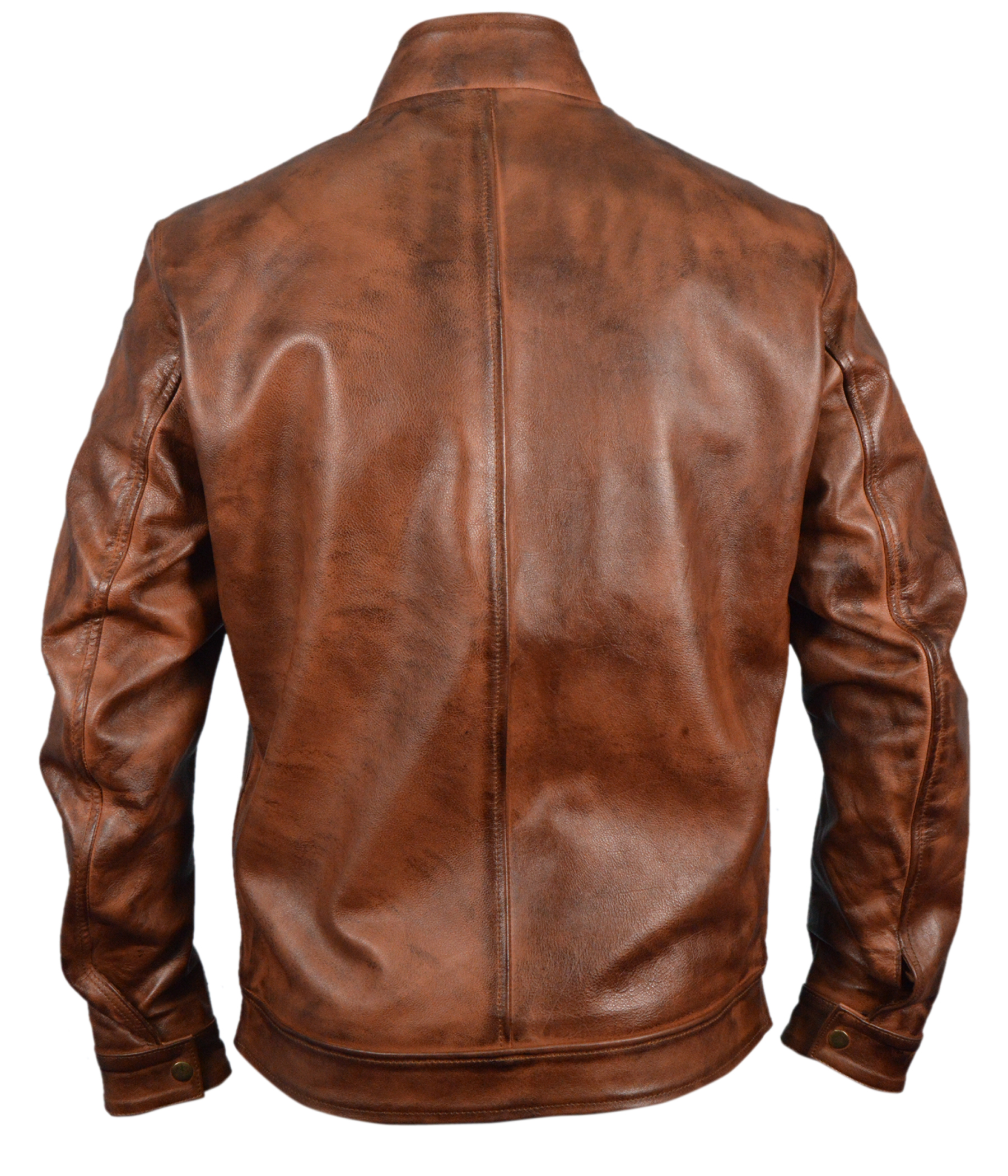 Brett-Dalton jacket — detail view of front zipper and lapels
