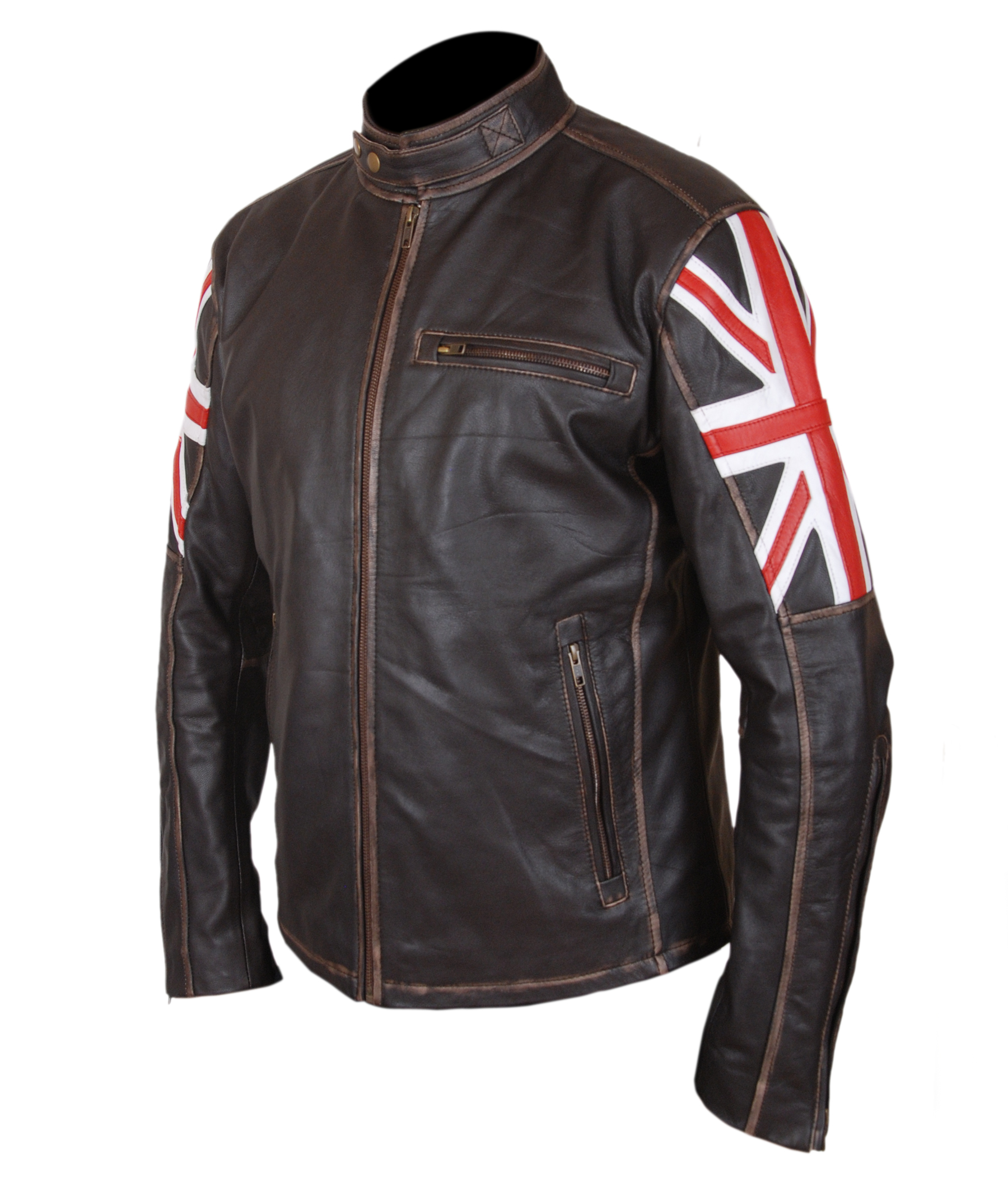 British-Flag — alternate view showing the jacket's silhouette and fit