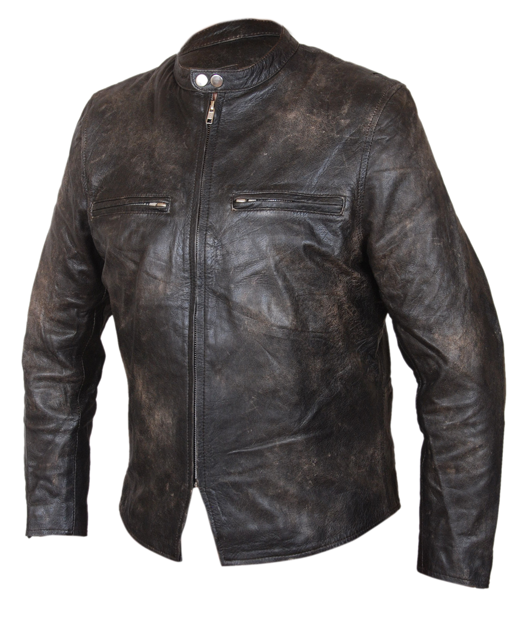 Burnt-Cow-Cracker — alternate view showing the snap-down collar and asymmetrical zip