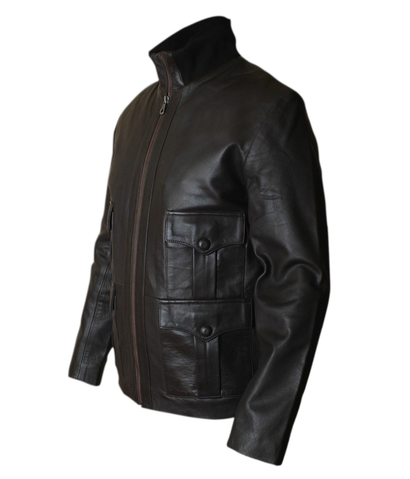 Casino-Royal — detail view showing the jacket's refined stitching and premium hardware
